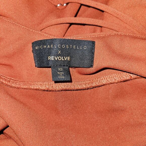 Michael Costello Revolve Genevieve  Maxi Dress Burnt Sienna Size XS - Picture 5 of 5